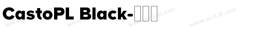 CastoPL Black字体转换